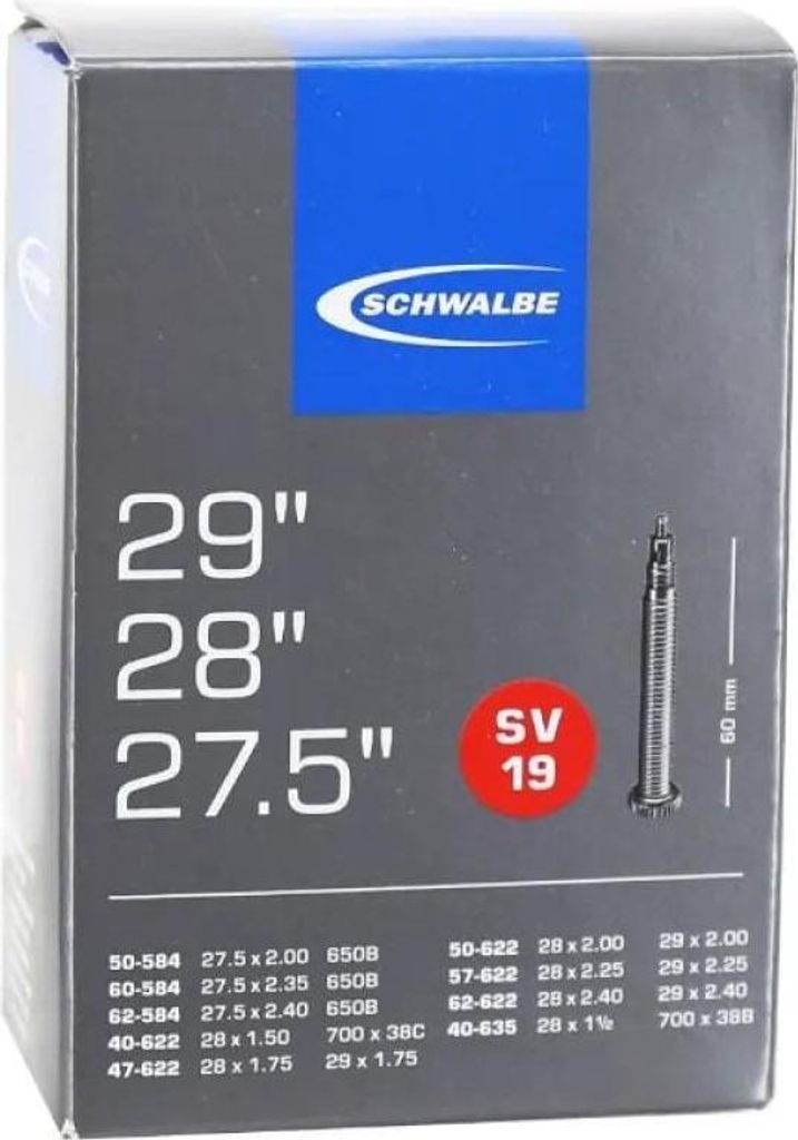 Schwalbe Sv19 Presta 60 Mm Fahrradschlauch Durchsichtig Produktbild 