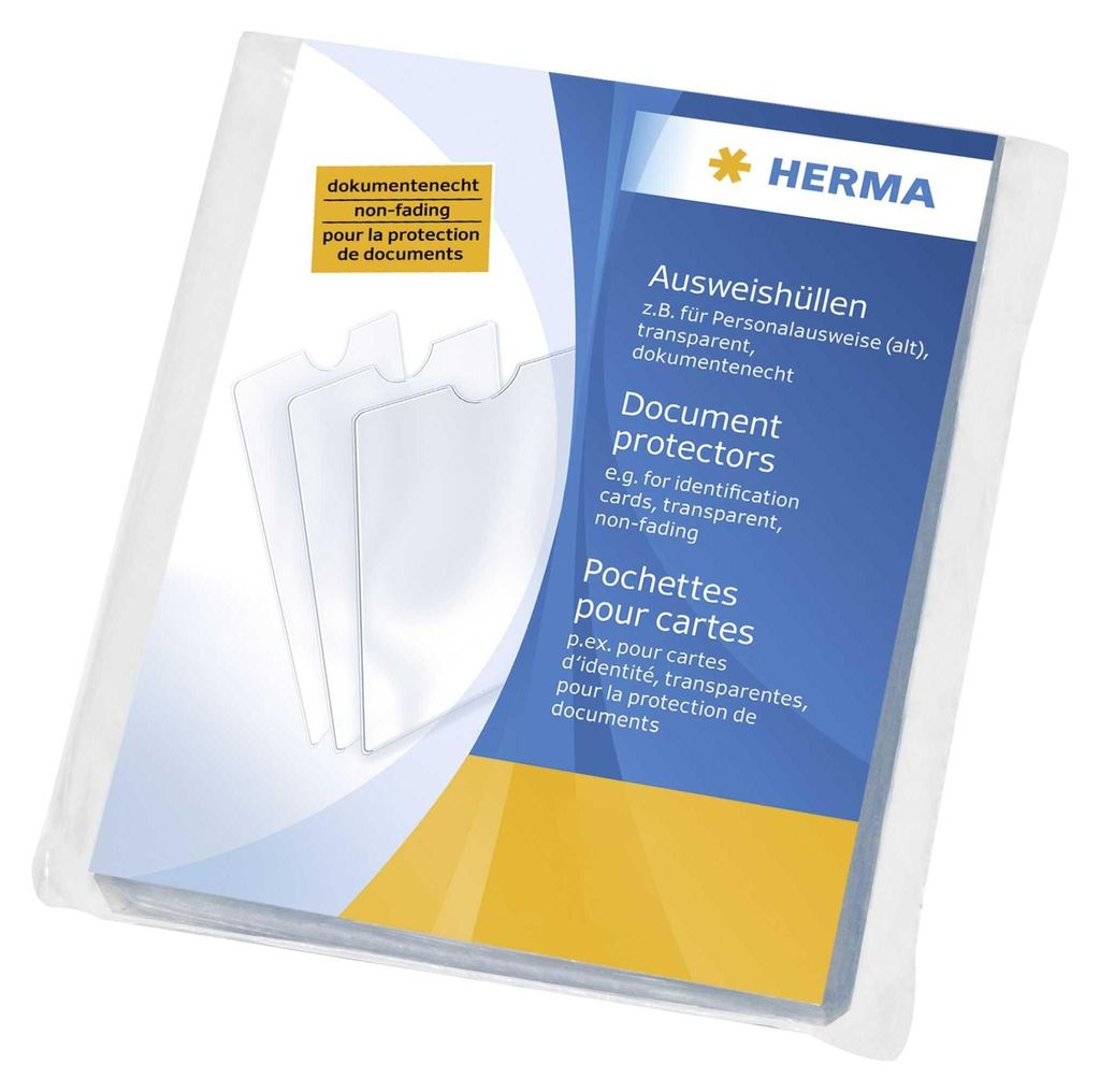 HERMA - Custodia protettiva - 58 x 87 mm - trasparente Immagine del prodotto 