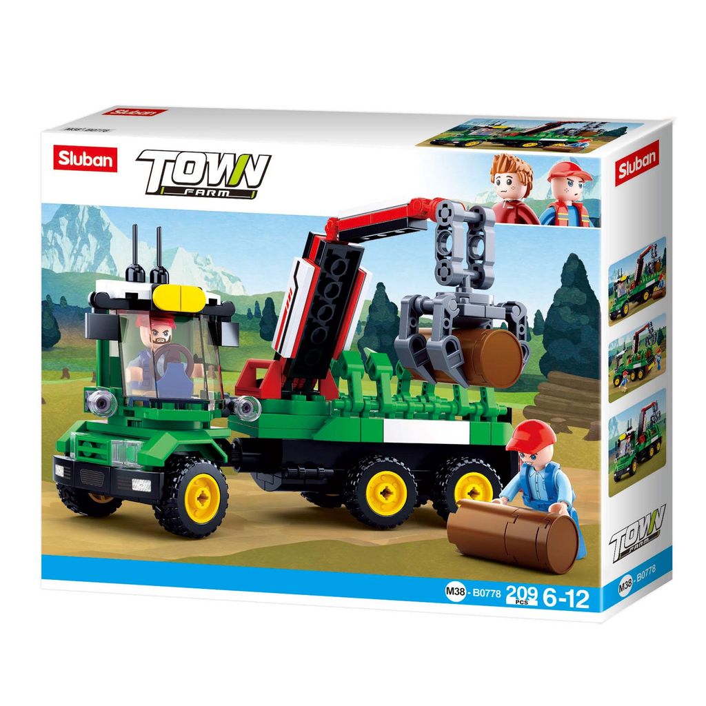 Sluban M38-B0778 - Town Farm - Holzanhänger Obrázok produktu 