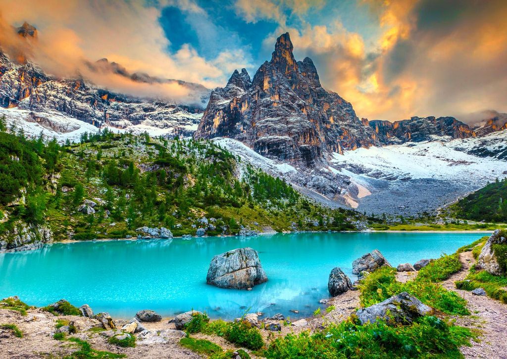 ENJOY Puzzle Sorapis See, Dolomiten, Italien 1000 Teile