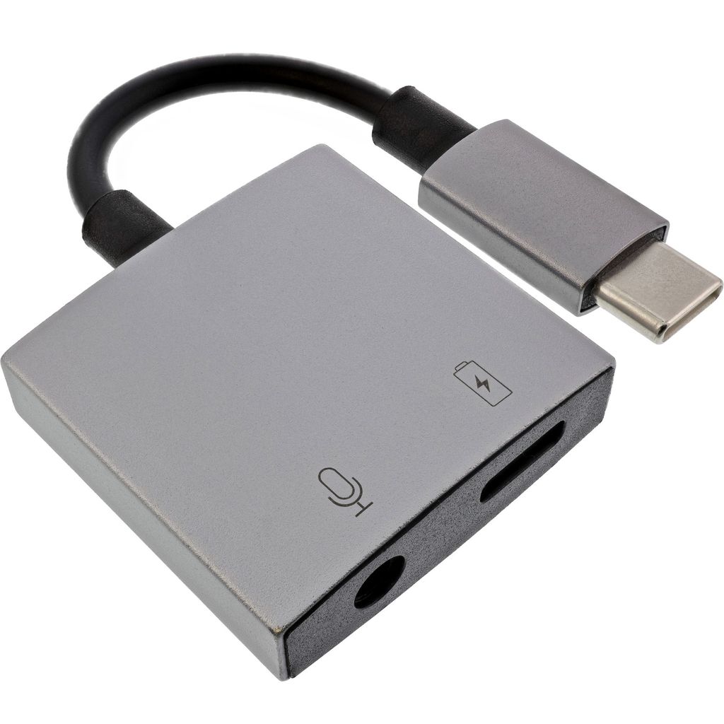 InLine USB-C Audio Adapter, USB-C zu 3,5mm Buchse + PD 30W