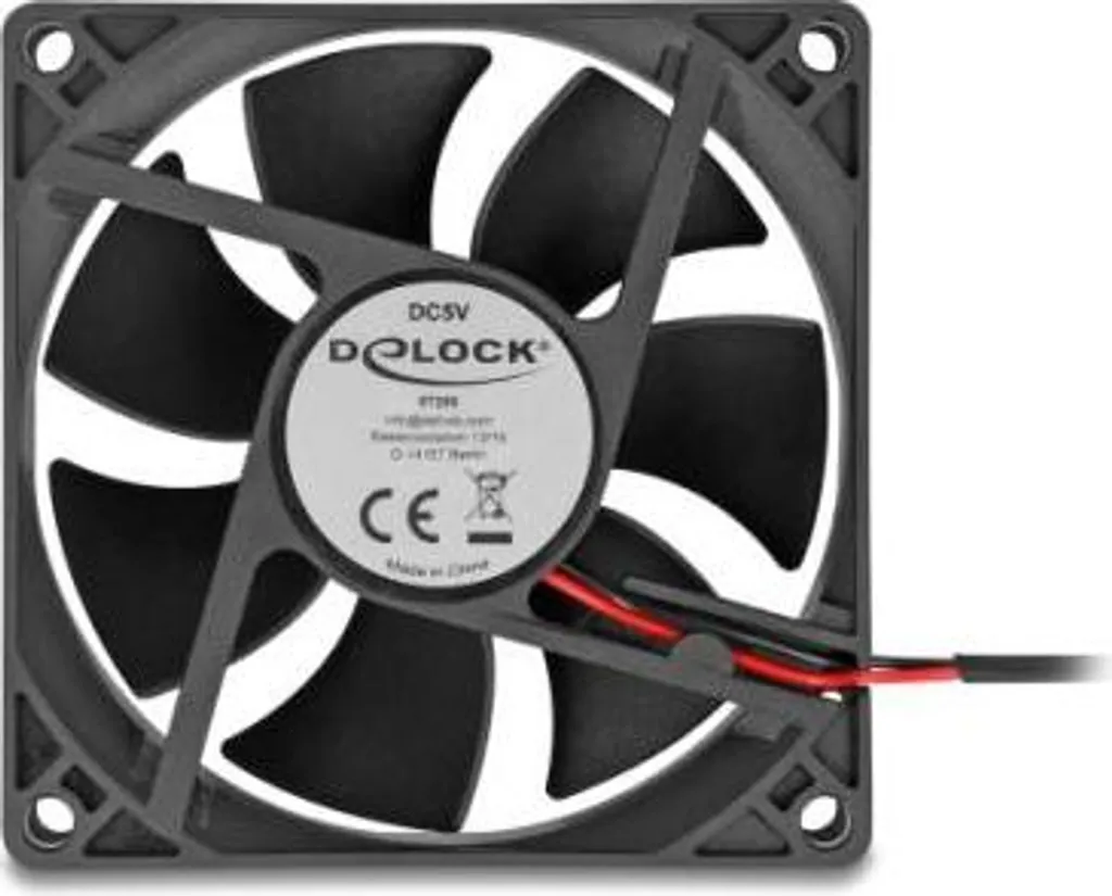 Delock 67290 Ventola Assiale 5V 80x80x25mm - Alta Affidabilità