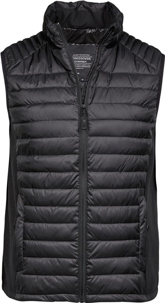 Tee Jays Herren Crossover Steppweste BC3931 (L) (Schwarz)
