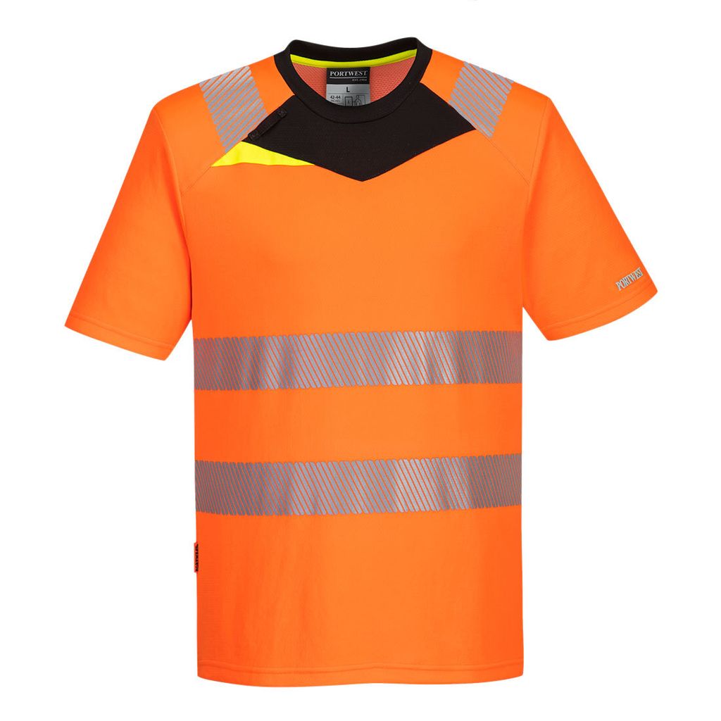 Portwest DX413 DX4 Warnschutz T-Shirt Orange/Black Gr. M