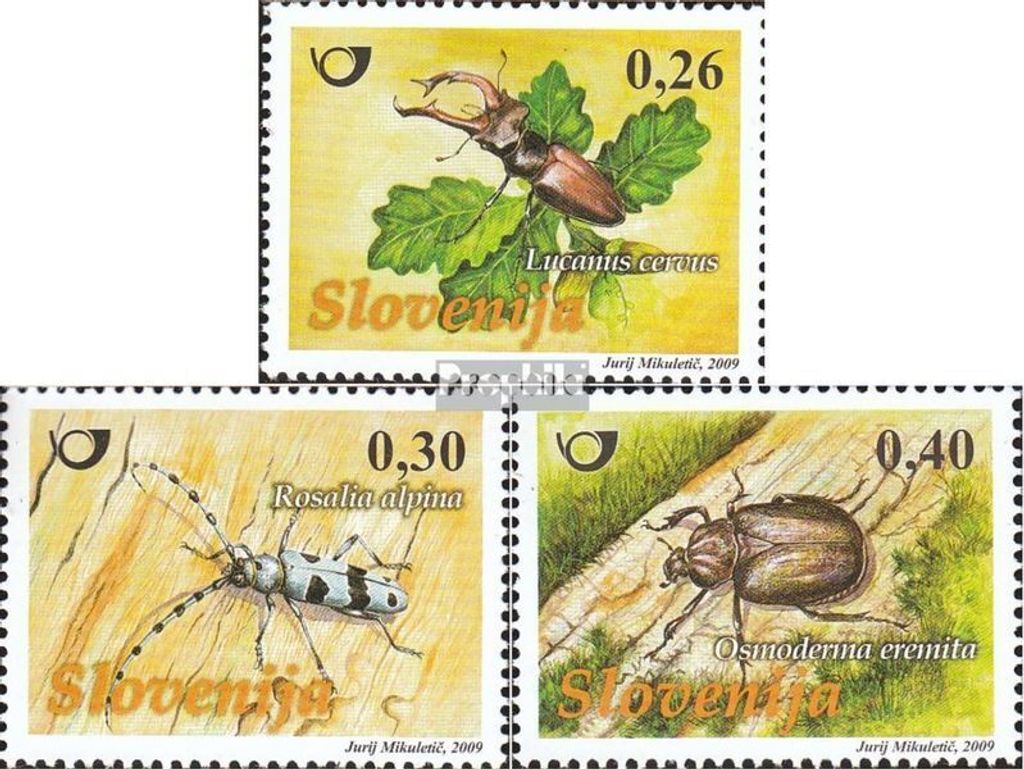 Briefmarken Slowenien 2009 Mi 735-737 (kompl.Ausg.) postfrisch Insekten