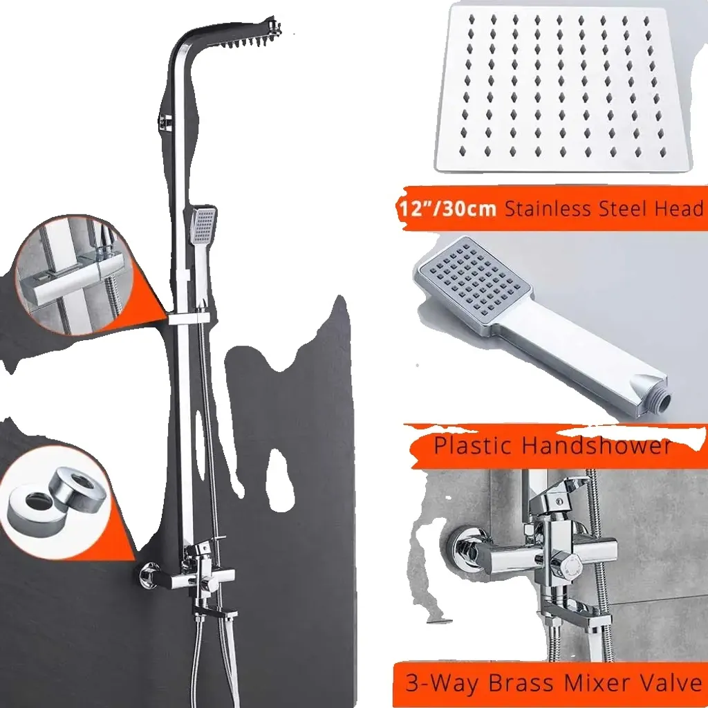 Rubinetteria Doccia Minimal: Ottone e Acciaio Inox per Bagni Moderni
