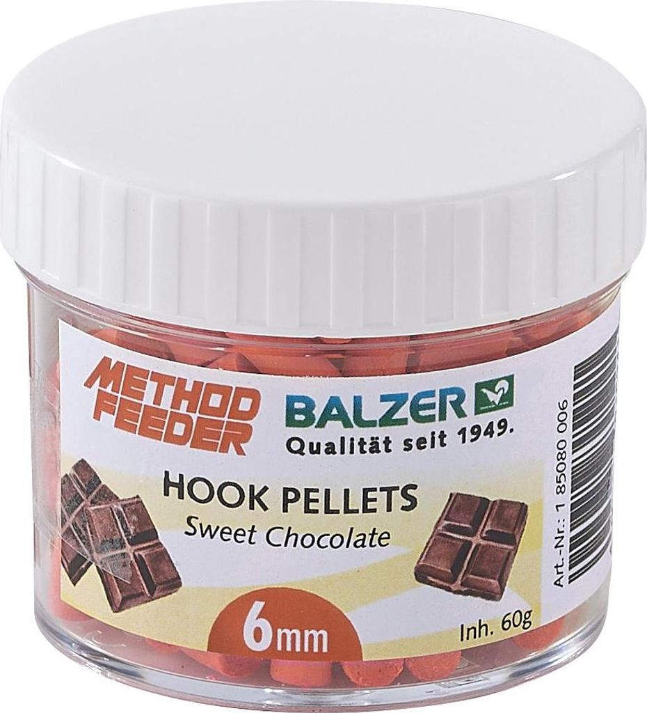 Balzer Feedermaster Method Feeder Pellets 6mm 6mm, Sweet Chocolate