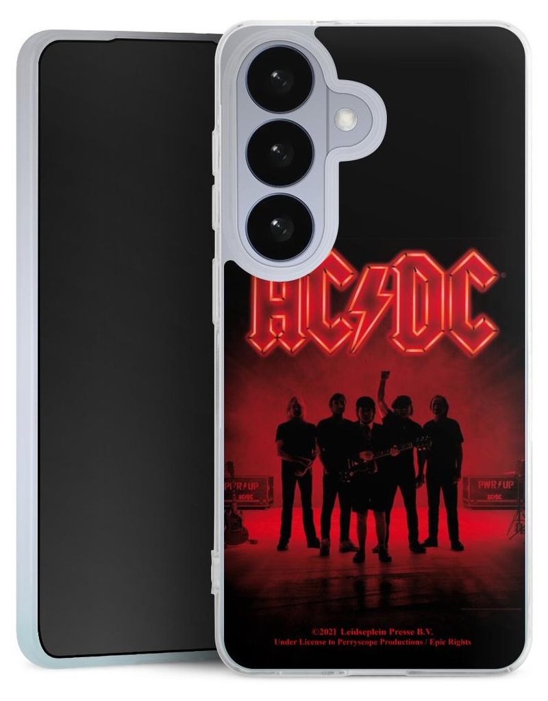 DeinDesign Slim Hülle für Samsung Galaxy S26 Silikon Case Ultra Dünn Handyhülle ACDC Band Offizielles Lizenzprodukt
