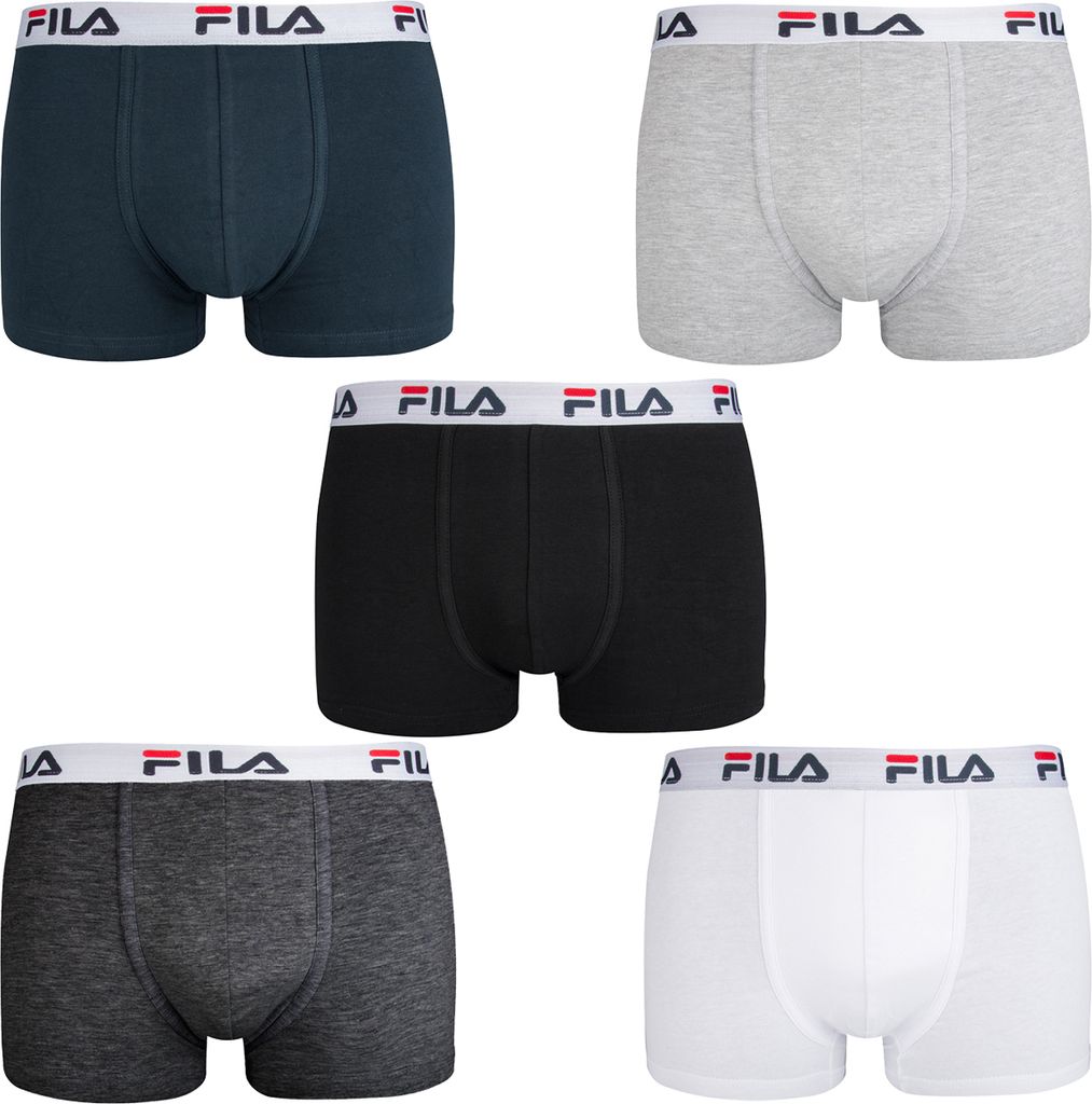 Fila Fila - Herren Boxershorts Elastisches Band 2er-Pack - Weiß - Männer - Größe XXL