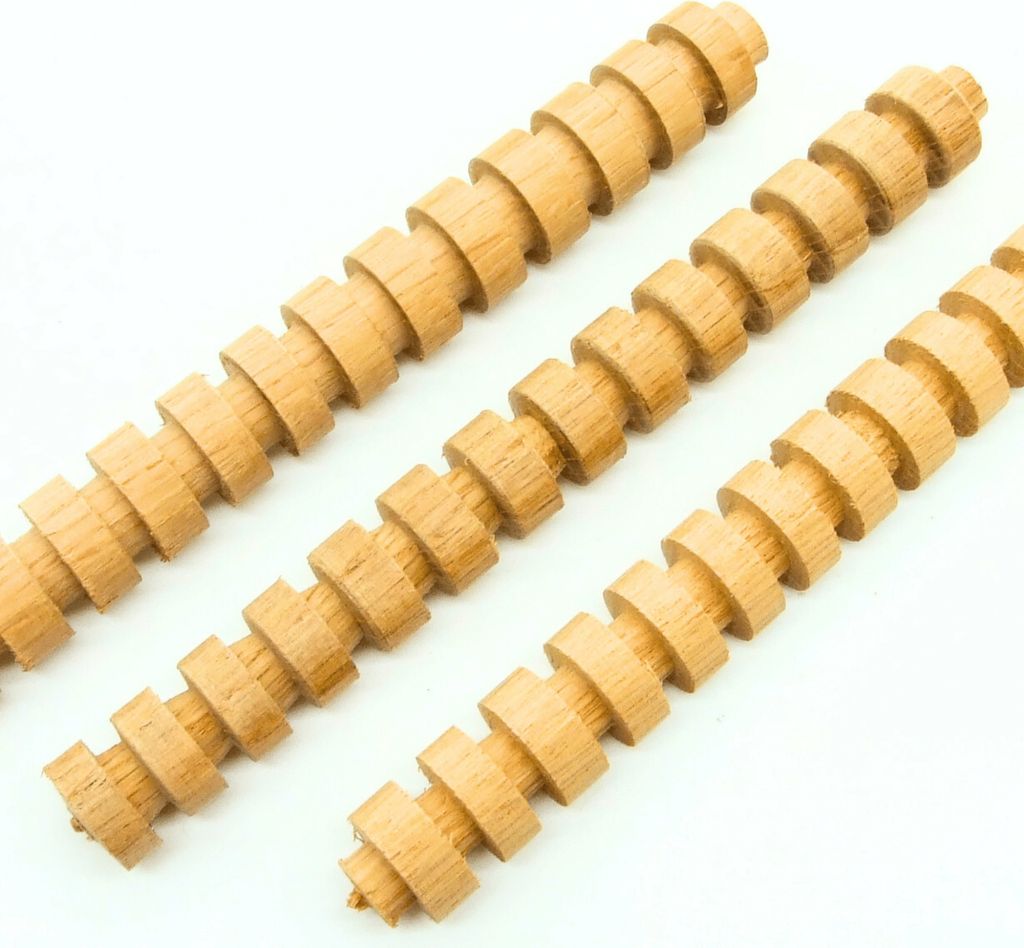 3 x Spirale aus Eichenfässern - Ungetoastet - Whiskey Bourbon US, Holzspiralen, Eichen Infusion Flasche Spiral