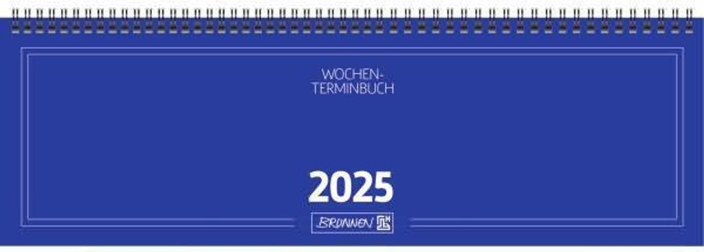 BRUNNEN Querterminbuch 2025 - 42x14cm - 1 Woche = 2 Seiten Produktbild 