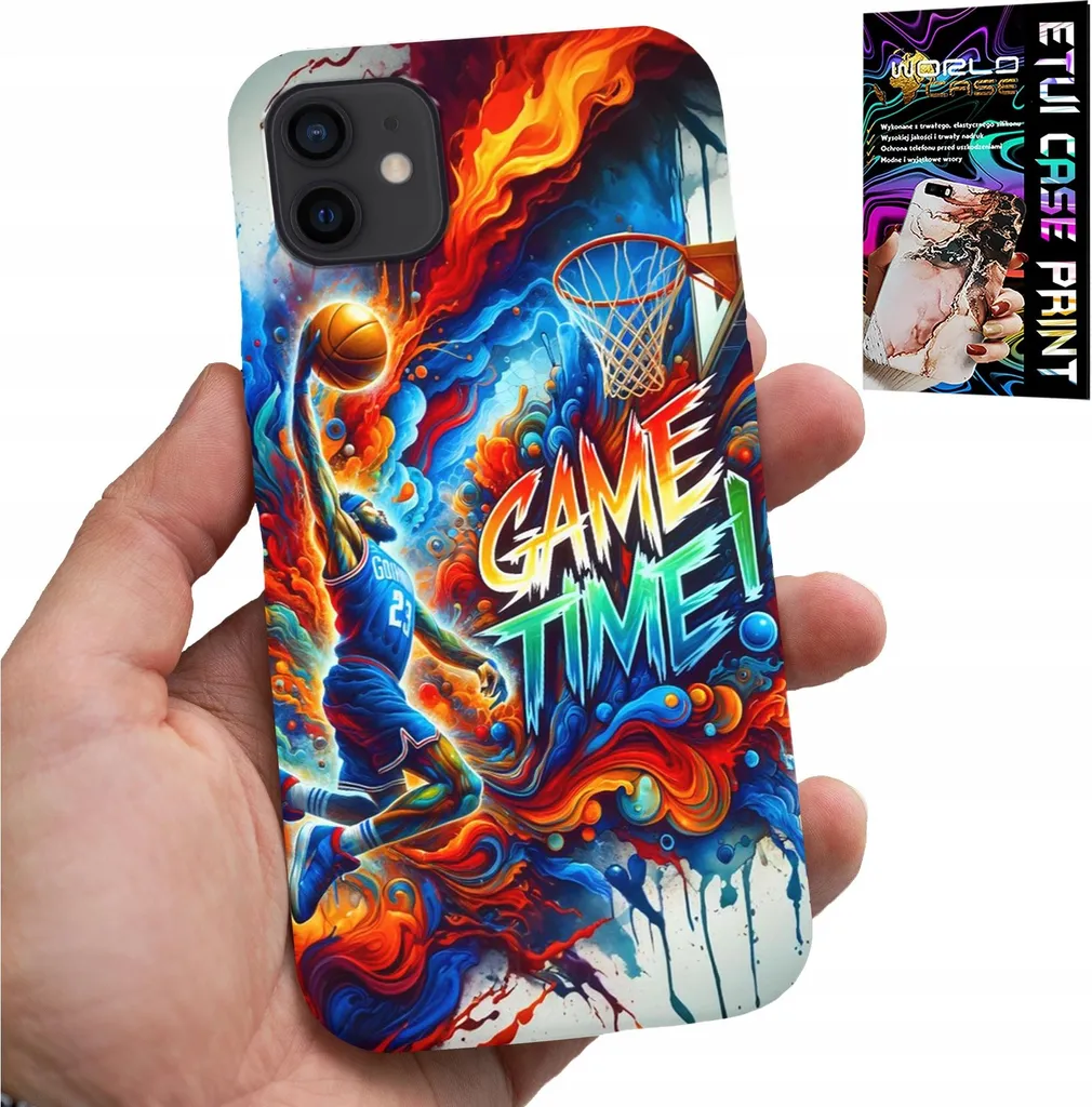 Proteggi l'iPhone 13 Mini: Custodia Basket NBA + Vetro Protettivo