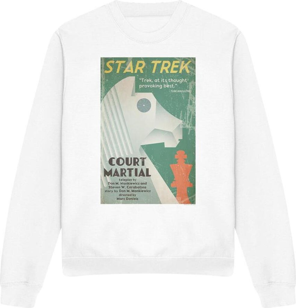 Star Trek - "The Original Series Episode 20" Sweatshirt für Herren/Damen Uni TV11546 (S) (Weiß)