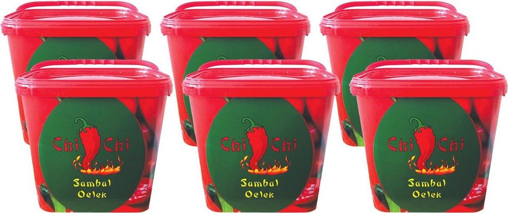 SAMBAL OELEK Chili Gewürzpaste scharf im Eimer CHI-CHI 6x Produktbild 
