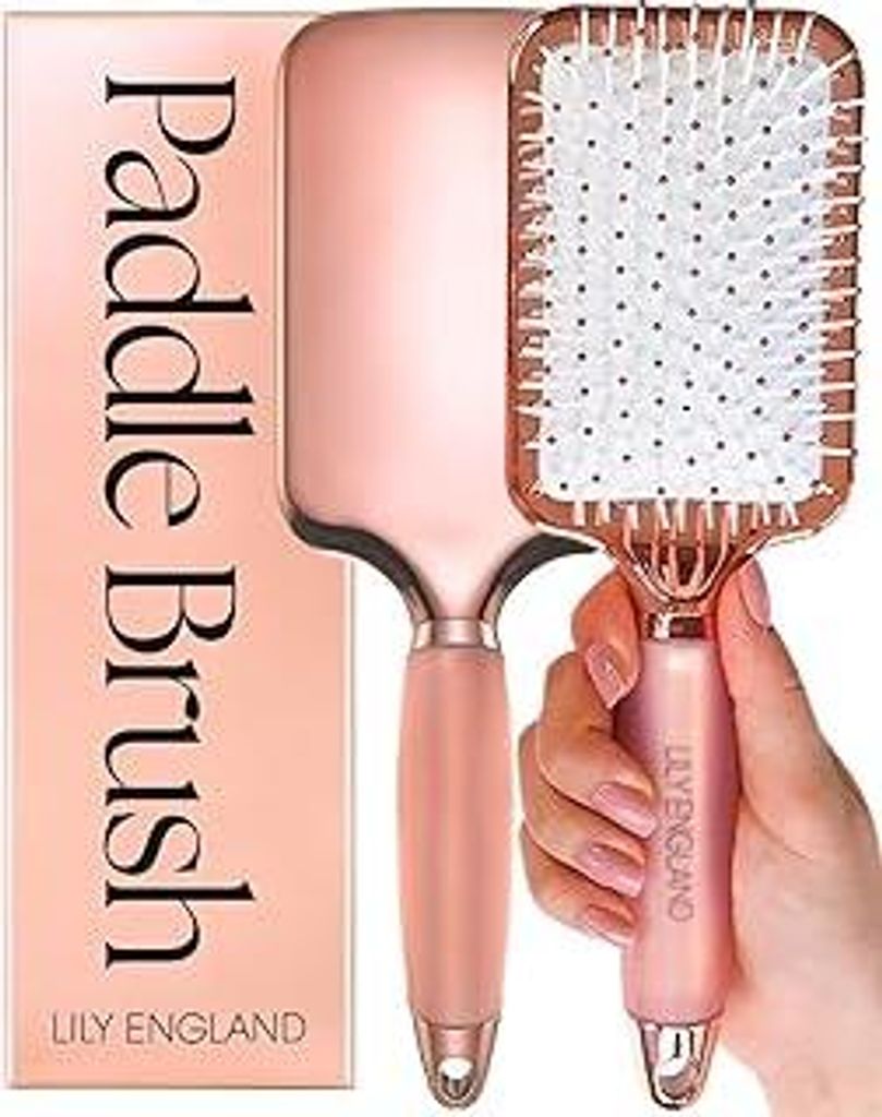 Haarbürste ohne Ziepen - Bürste zum Entwirren - Frauen Geschenk - Paddle Brush - Angenehme Borsten für die Haare & Kopfhaut - Bürste für alle ...