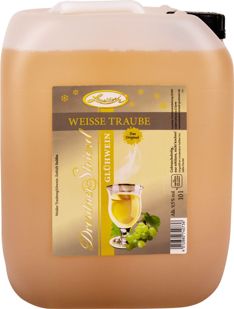 Dresdner Striezel Glühwein - Weiße Traube 10l Kanister