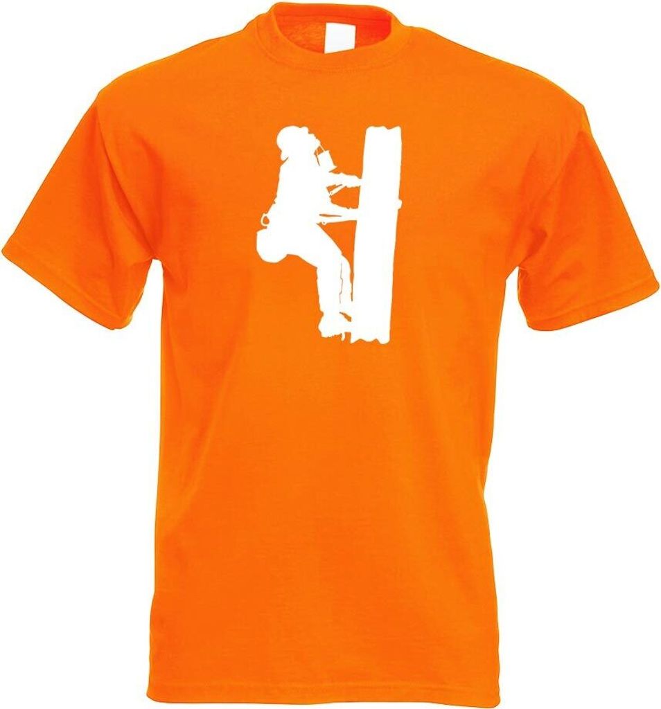 Kiwistar - T-Shirt - orange - Netzmonteure Motiv 1 - Elektriker Herren Funshirt Bedruckt Design Sprüche Spruch Motive - mit Motiv Bedruckt - Funsh...