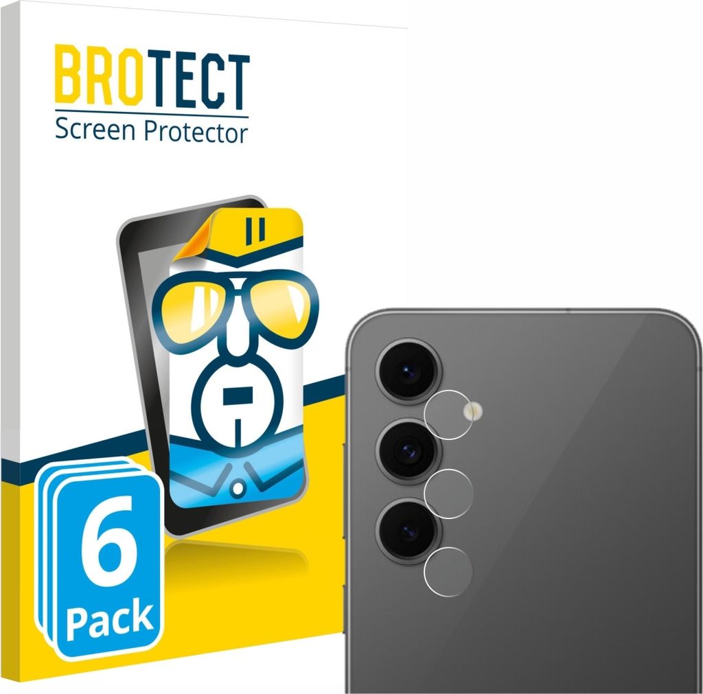 6x Für Samsung Galaxy S24 FE (NUR Kameraschutz) Schutzfolie BROTECT Displayschutz Display Schutz Folie Klar Transparent