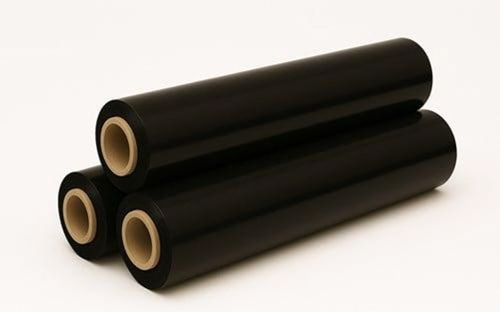 Stretchfolie Schwarz 2,75 kg STARK zum VERPACKEN 23 μm undurchsichtig 50 cm