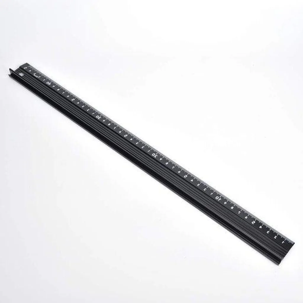 Règle métallique de bricolage 45 cm pour traçage angle droit précis