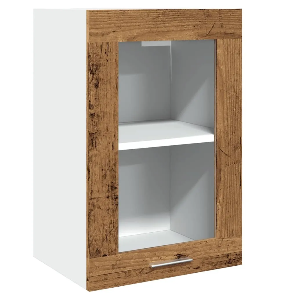 Mobile Pensile Lyon vidaXL Vetro Effetto Legno 40x31x60 cm - Design
