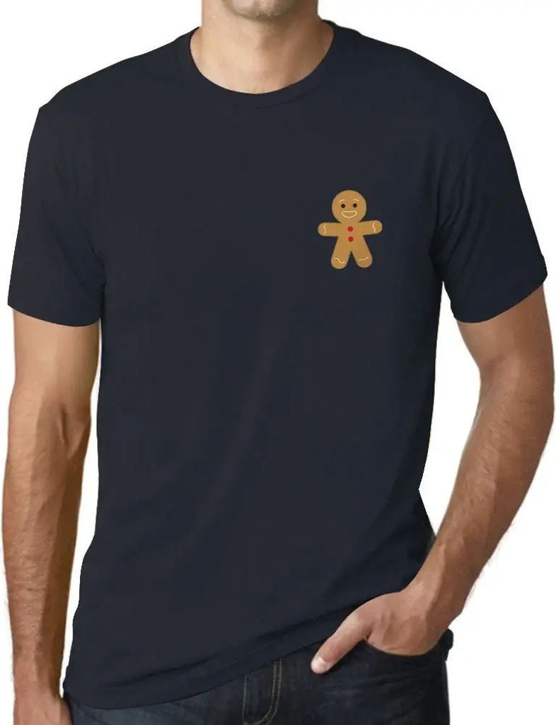 Herren Grafik T-Shirt Kleiner Keks Weihnachten xmas – Little Biscuit Christmas Xmas – Öko-Verantwortlich Vintage Jahrgang Kurzarm Lustige Druck