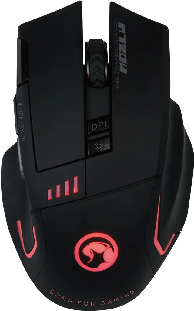 Souris de jeu Scorpion M720W 4800 DPI Noir pour joueur PC exigeant