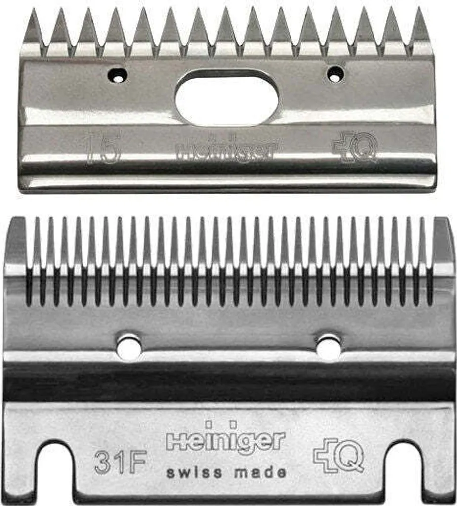 Set Lame Heiniger Fine 31F/15 per Cavalli da Concorso - Made in Swiss