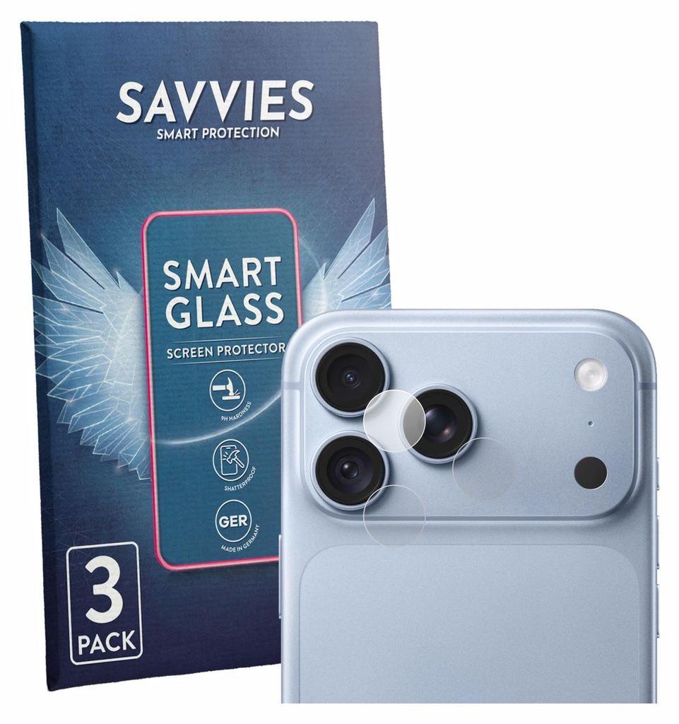 3x Savvies Schutzglas Folie für Apple iPhone 18 Pro Max Produktbild 