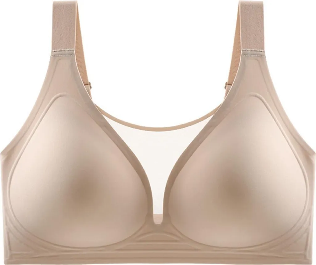 INF Reggiseno Invisibile Pelle L - Spalline Larghe e Senza Cuciture