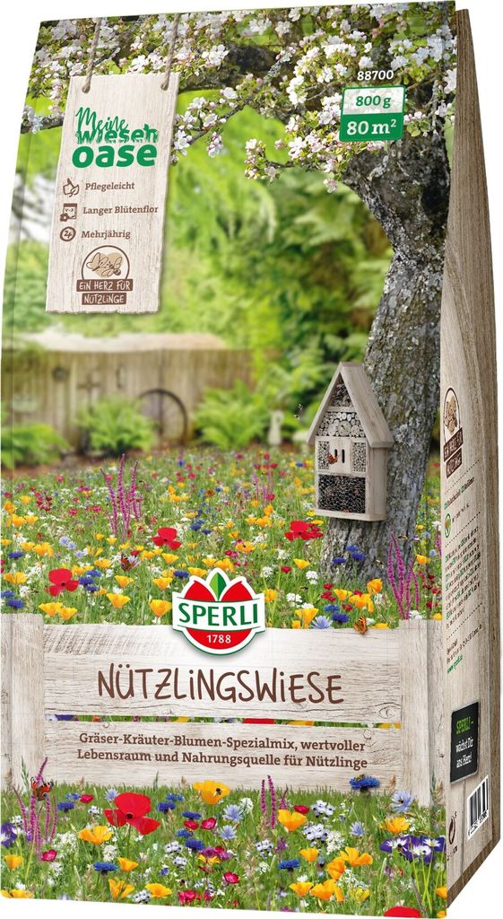 Artikelbild 1 von 'Nützlingswiese (800 g)' aus der Kategorie Insektenwiese