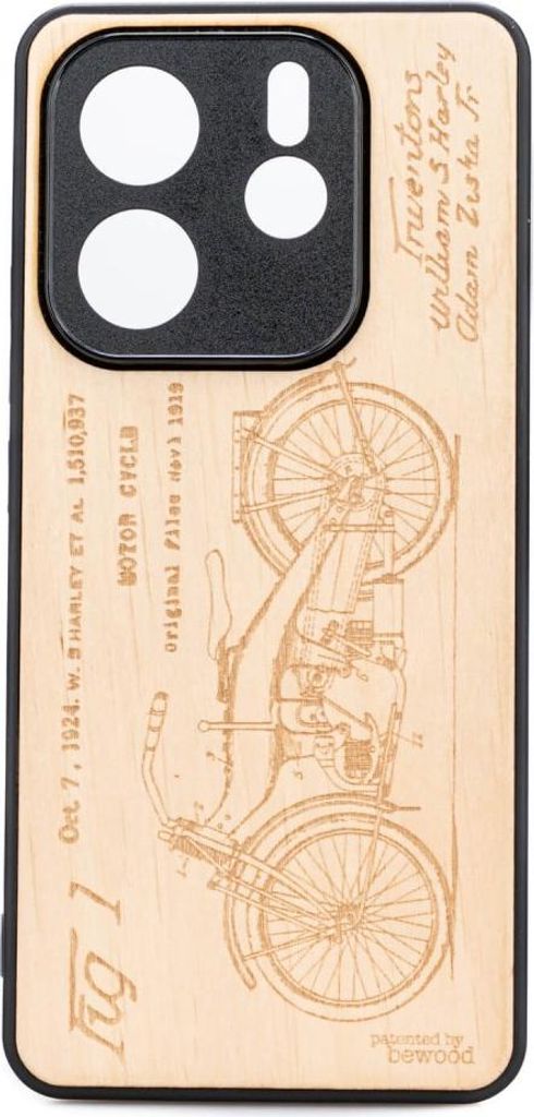 Bewood Holzhülle für Xiaomi Redmi Note 14 5G HARLEY PATENT ANIEGRE