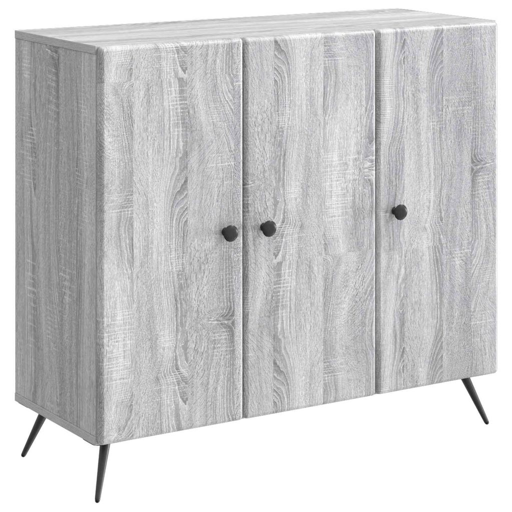 Maison Exclusive - Sideboard Graues Sonoma 89 x 34,5 x 80 cm Holzwerkstoff