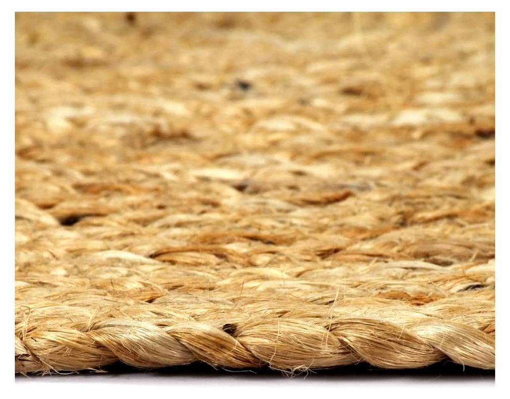 Tischsets 6 Stück Natur 38 cm Rund Jute