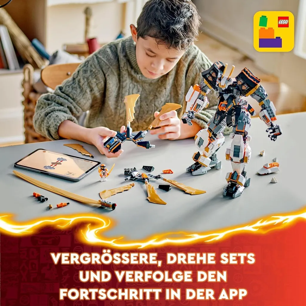 Construction LEGO Ninjago 71821 stable et articulée Robot de Cole - 23