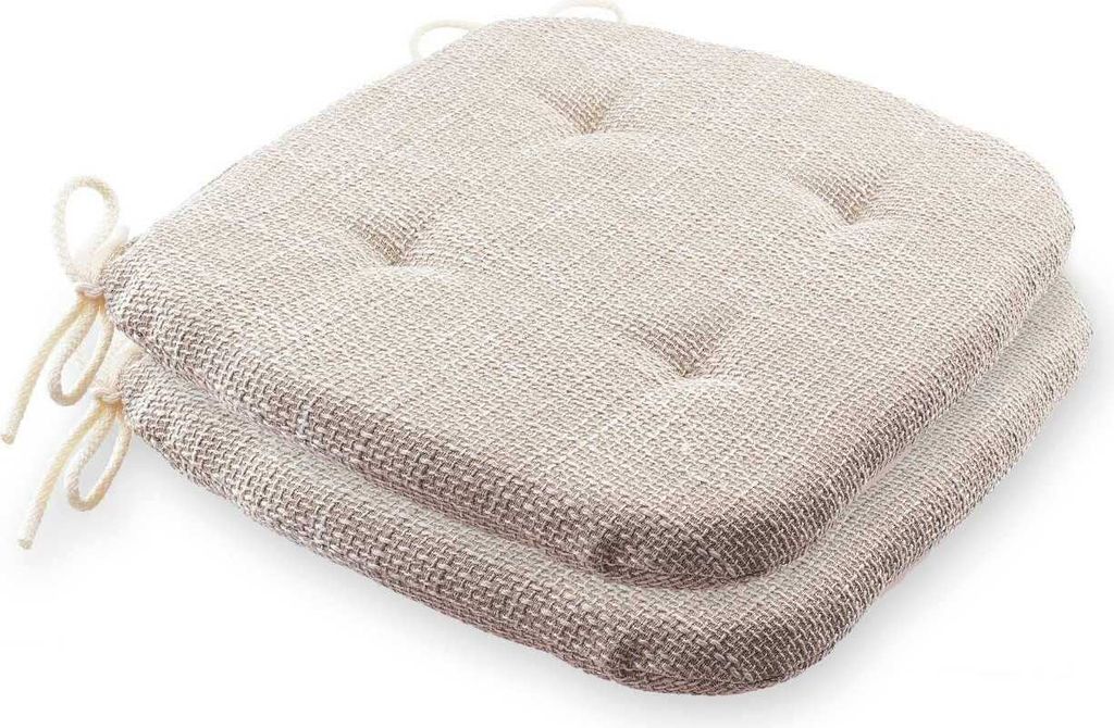 etérea Sitzkissen Microfaser 2 Stück - 42x39 cm