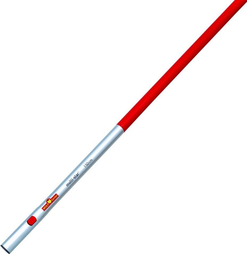 Aluminium-Stiel ZM-A 150 (rot/silber, 150cm) Produktbild 