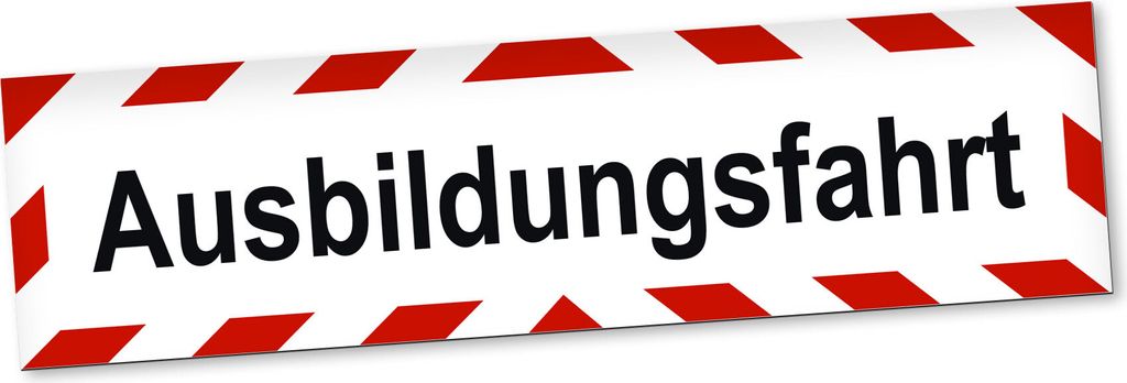 PantherPixel Ausbildungsfahrt Magnetschild Auto Hinweis Fahranfänger Magnetfolie Geschenkidee 30 x 8 cm REFLEKTIEREND