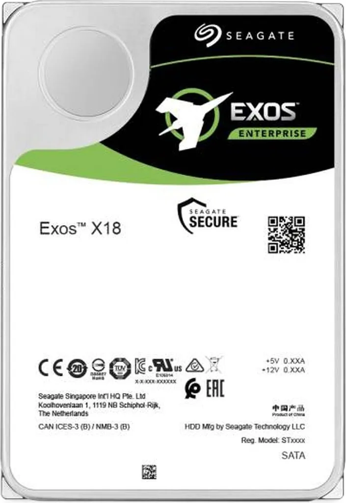 Disque dur 12 To Seagate Exos X18 SAS protégez vos données avec le SED