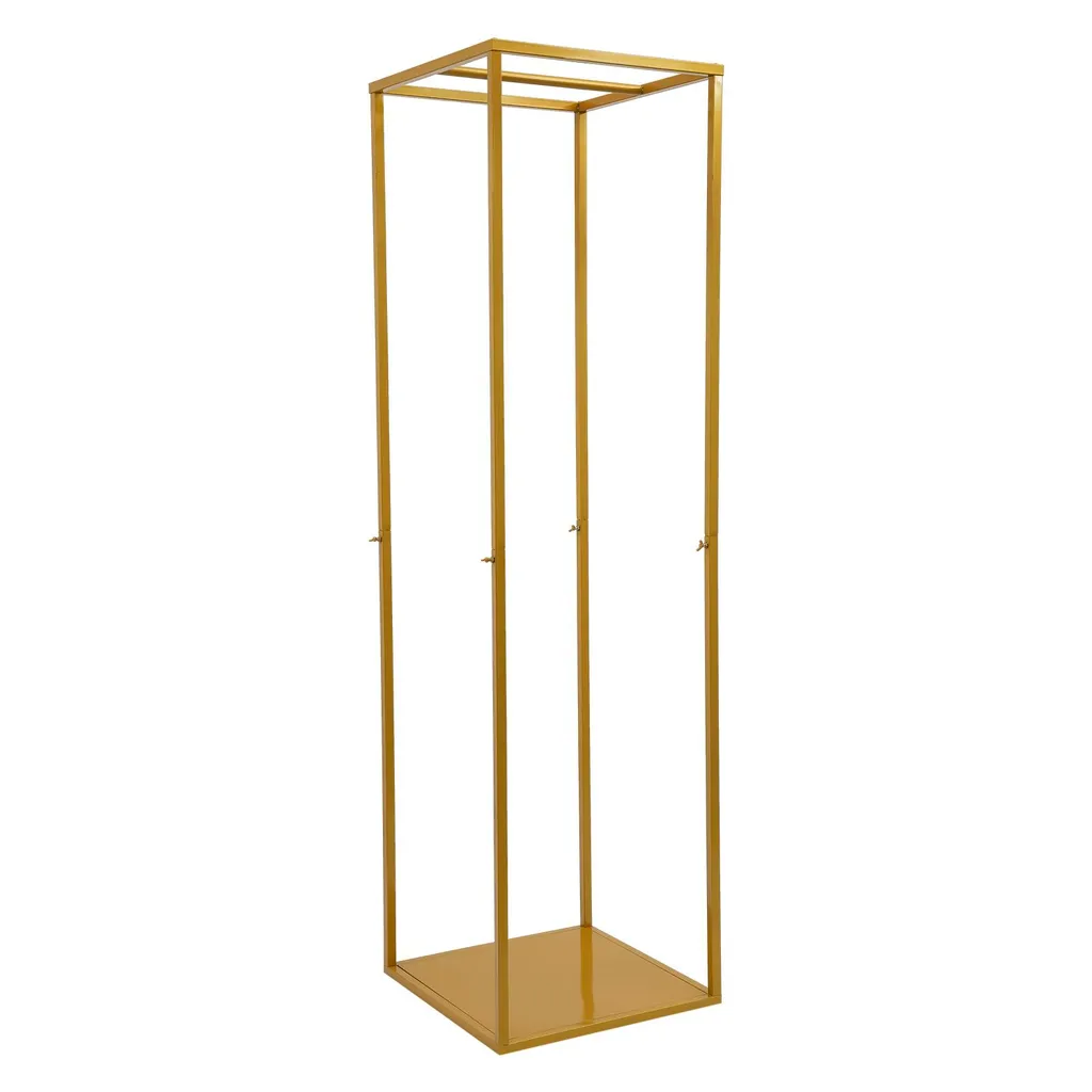 Portant décoratif doré 182cm : solution stable pour arche de fleurs mariage - 4