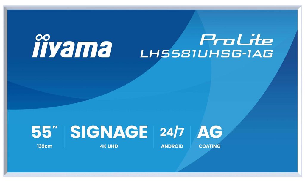 IIYAMA 164.0cm(64,5") LH6581UHSG-1AG 16:9 2xHDMI+USB-C Produktbild 