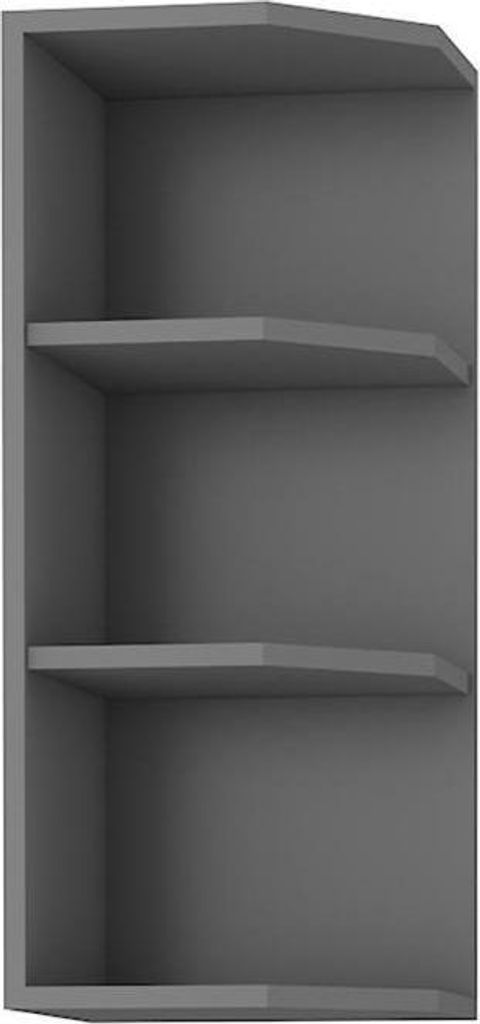 Eckoberschrank MYRIAM - Breite 30 cm, anthrazit