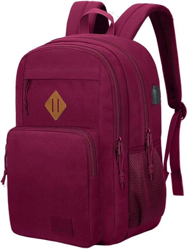 Grand sac ordinateur portable 15,6 pouces rouge bordeaux élégant