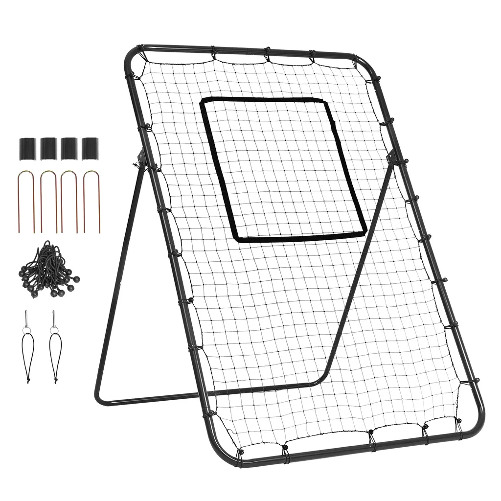 Filet d'Entraînement Baseball PitchBack 120x180cm - Rebouteur 4 Angles