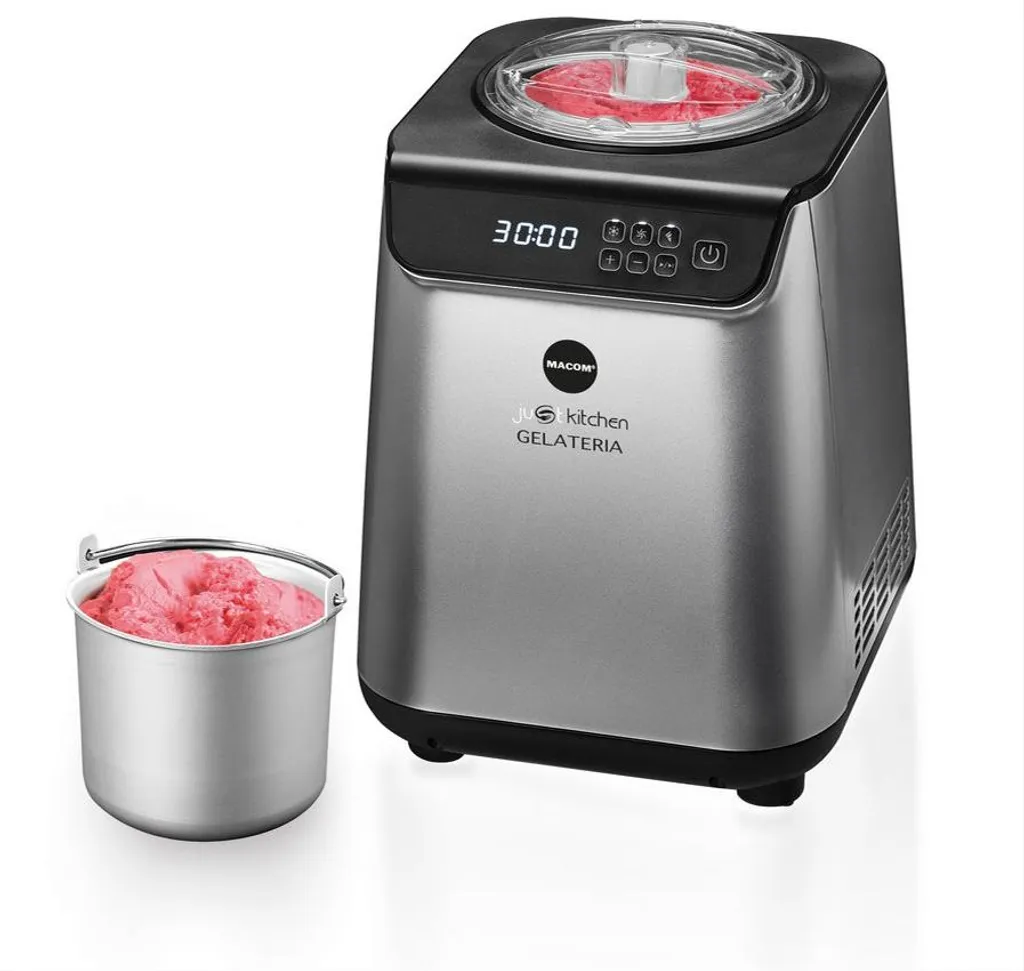 Turbine à Glace LCD Macom 872 Noir Argent : Fraîcheur Rapide en 1.2L