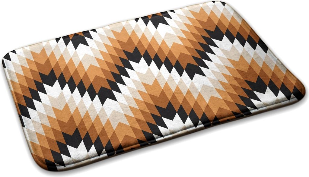 Teppich Wohnzimmer Schlafzimmer Modern - 75 cm x 45 cm - Geometrisches Muster