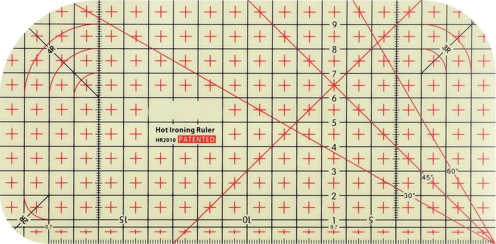 Stoff Quilt Lineal Kunststoff hitzebeständig heißes Bügeln für elektrische Eisen Home Workhr2010