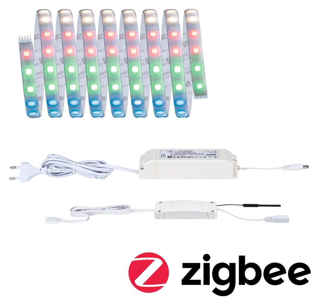 Paulmann MaxLED 500 LED-Streifen Smart Home Zigbee RGBW 3 m 27 W 60 LEDs/m 3000 K 60 VA