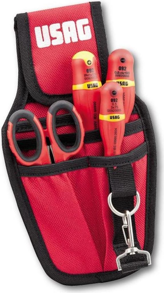 USAG U00070036 Tasche mit Sortiment für Elektriker 4-teilig
