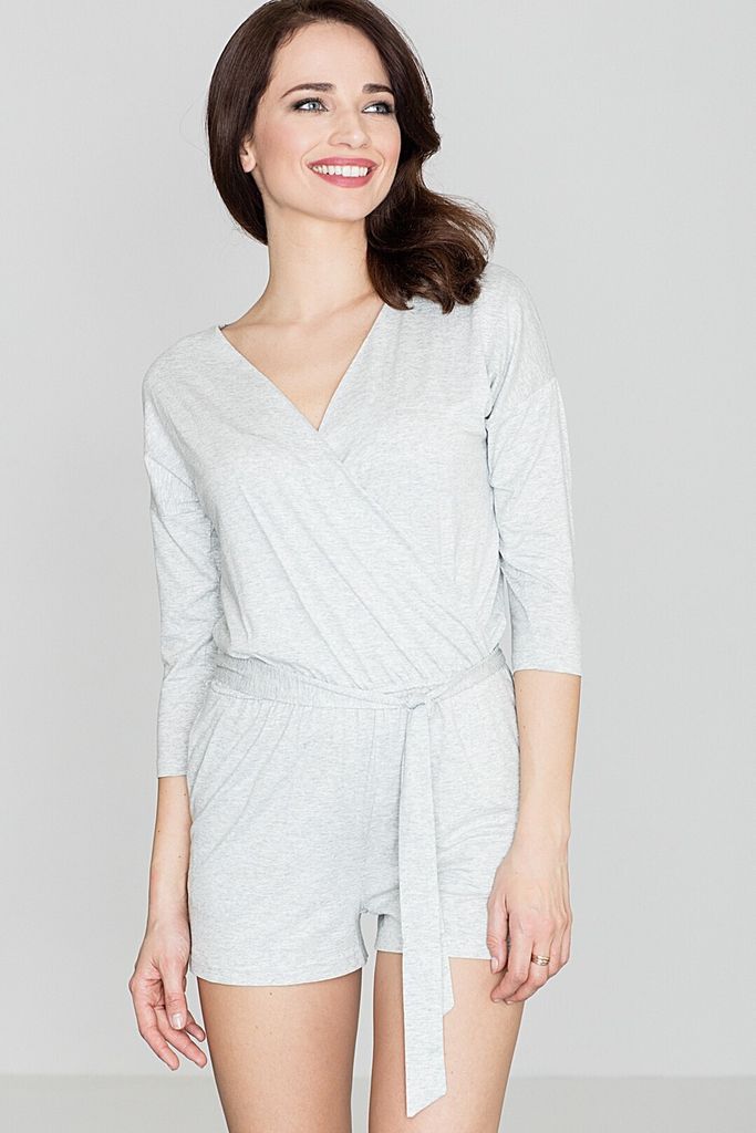 Lenitif Jumpsuit für Frauen Elaigeus K374 grau S